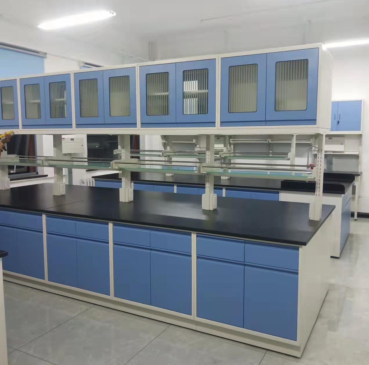 帶吊柜試劑架的實(shí)驗(yàn)臺(tái) 帶吊柜試劑架的實(shí)驗(yàn)臺(tái)